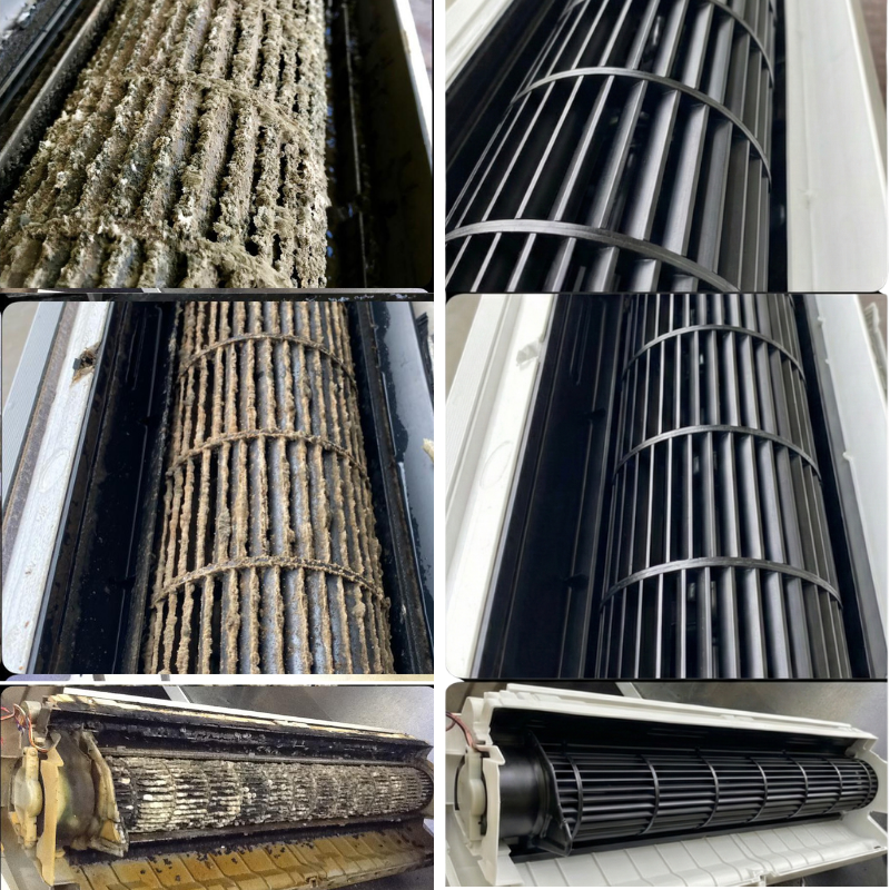 Premium Mini Split AC Service Before and After